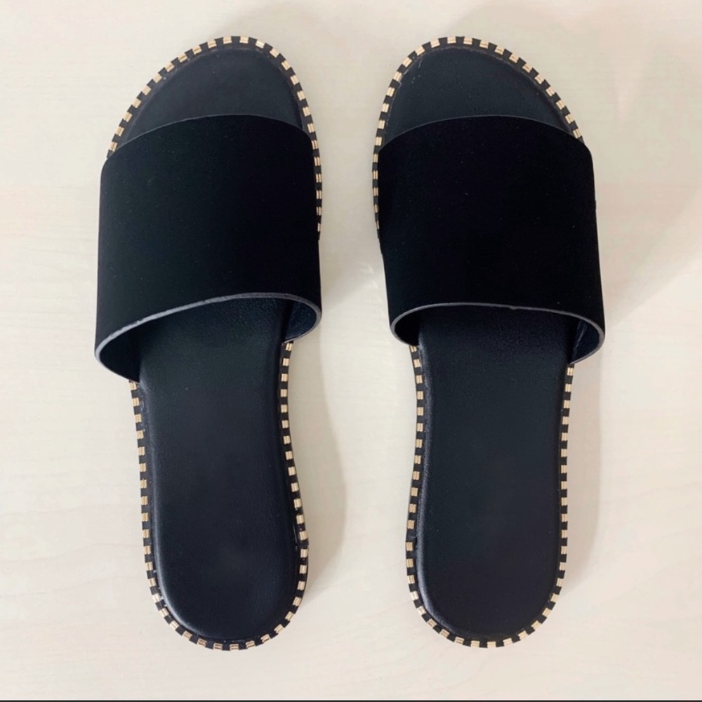 Black sandals NEVER WORN